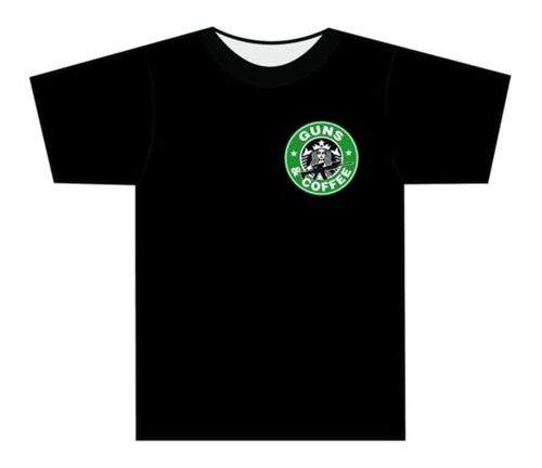 Tuff Products Guns and Coffee Short Sleeve Shirt Black S
