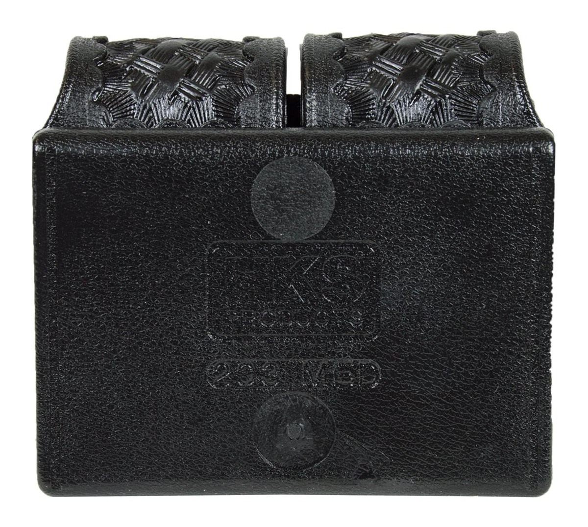 HKS 203M-BW Double Speedloader Case (Black) (Medium) (Basketweave)