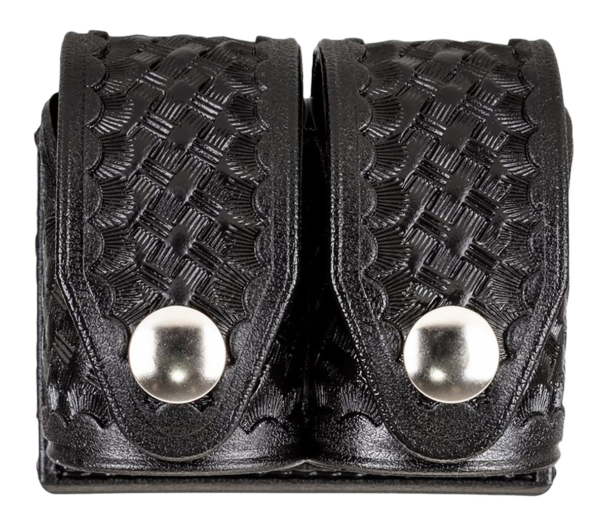 HKS 203M-BW Double Speedloader Case (Black) (Medium) (Basketweave) view 2