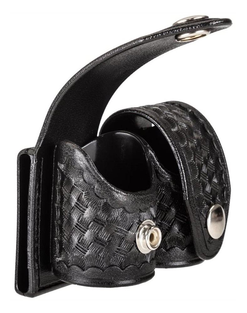 HKS 203M-BW Double Speedloader Case (Black) (Medium) (Basketweave) view 4