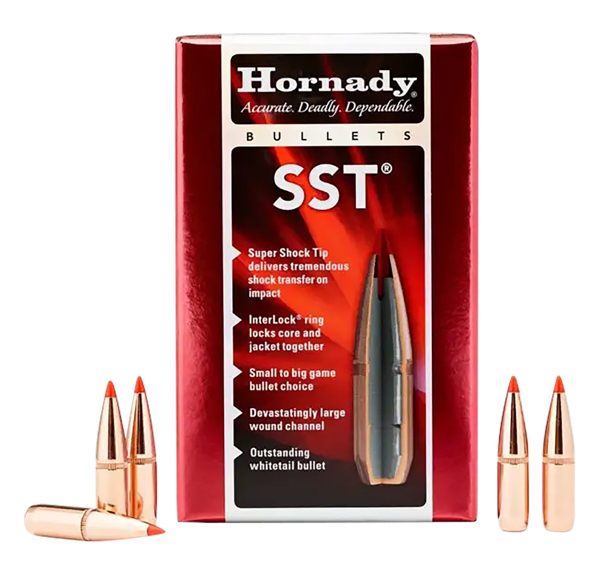 Hornady 27302 SST 270 Cal .277 130 gr Super Shock Tip 100 Per Box/ 25 Case