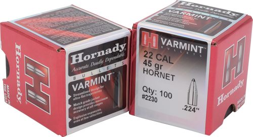 Hornady 2230 Traditional Varmint 22 Cal .224 45 gr Round Nose 100 Per Box/ view 2