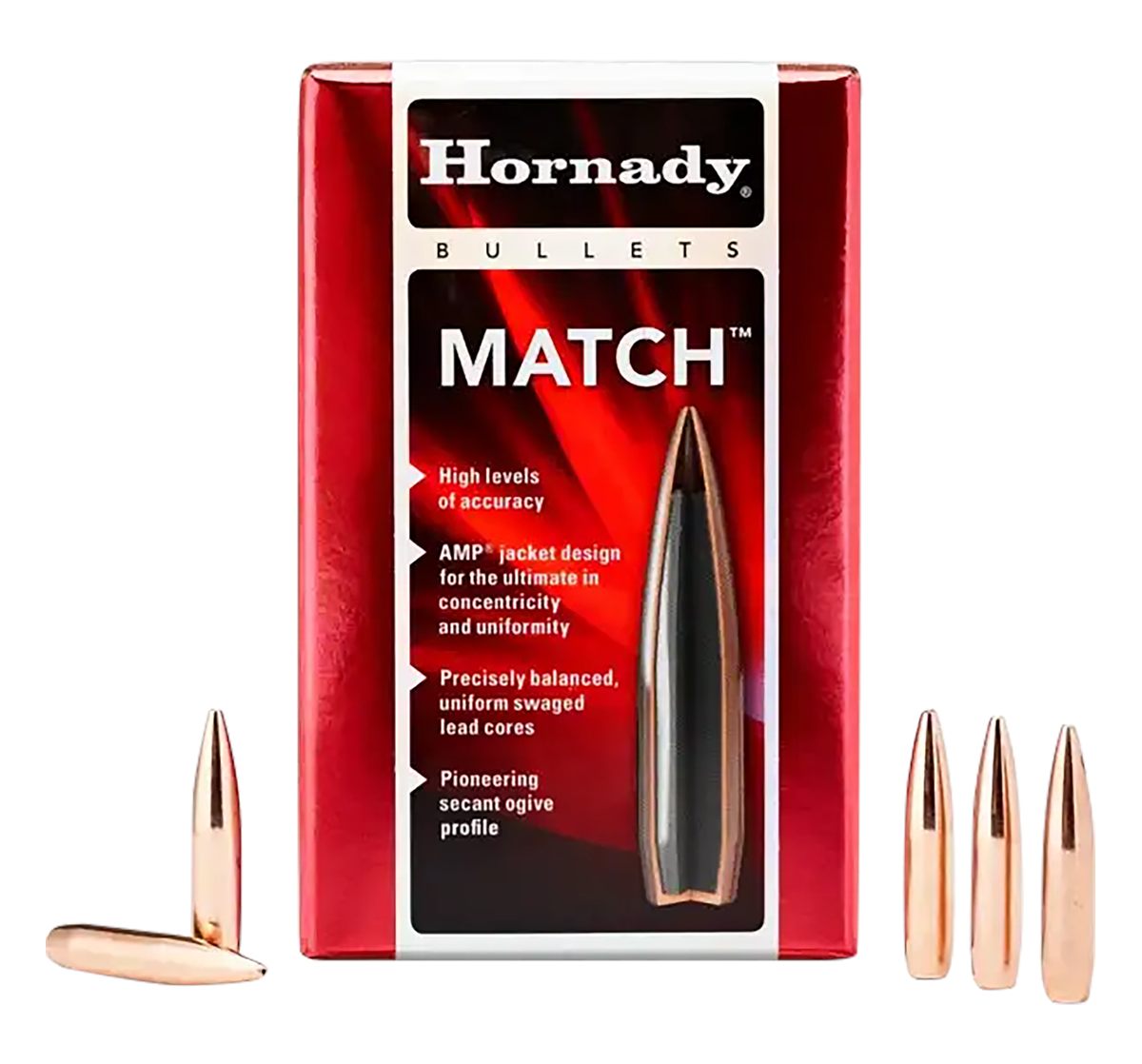 Hornady 2250 Match 22 Cal .224 53 gr Hollow Point 100 Per Box/ 40 Case
