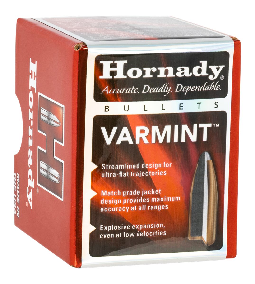 Hornady 2266 Traditional Varmint 22 Cal .224 55 gr Soft Point 100 Per Box/