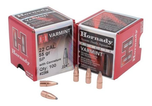 Hornady 2266 Traditional Varmint 22 Cal .224 55 gr Soft Point 100 Per Box/ view 3