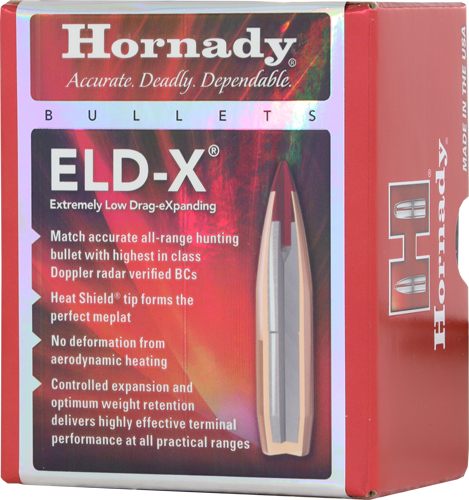 Hornady 2635 ELD-X 6.5mm .264 143 gr Extremely Low Drag eXpanding 100 Per B view 3