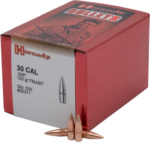 Hornady 3037 Traditional 30 Cal .308 150 gr Full Metal Jacket Boat Tail 100 view 2