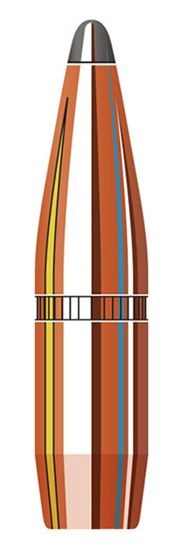 Hornady 3045 InterLock 30 Cal .308 165 gr Boat Tail Spire Point 100 Per Box view 2