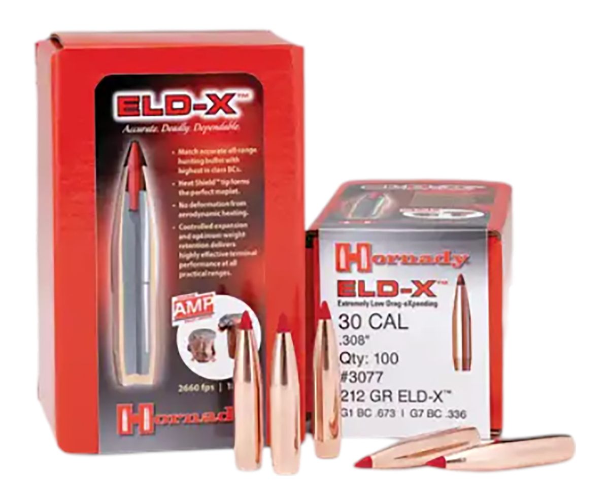 Hornady 3078 ELD-X 30 Cal .308 220 gr Extremely Low Drag eXpanding 100 Per