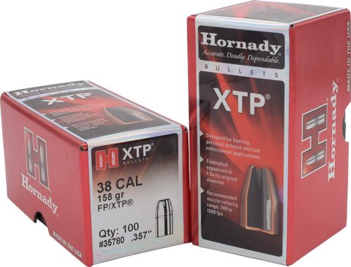 Hornady Handgun Bullets .38 cal .357in 158 gr Xtpfp 100/ct view 2