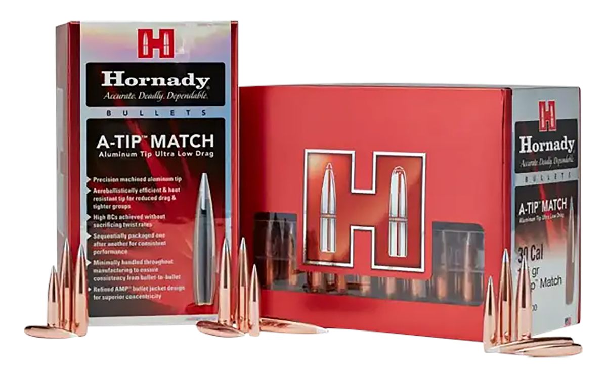 Hornady 3729 A-Tip Match 375 Cal 390 gr A 25 Per Box/ 10 Case