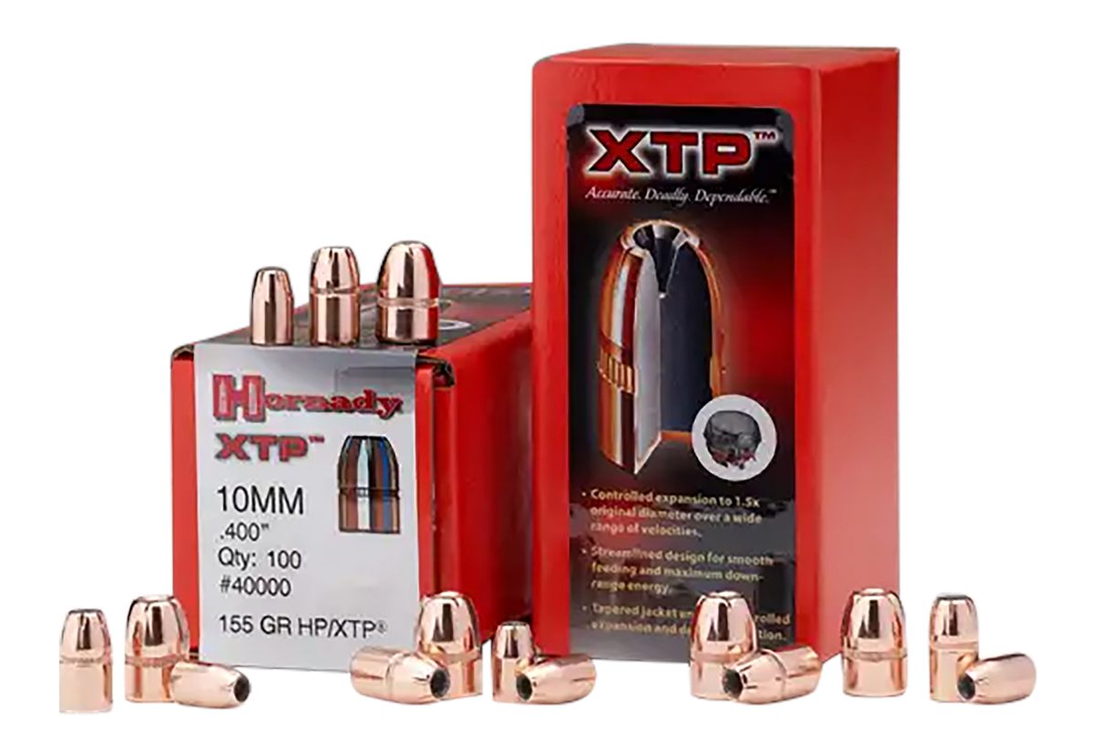 Hornady 40000 XTP 10mm Auto .400 155 gr Hollow Point 100 Per Box/ 25 Case