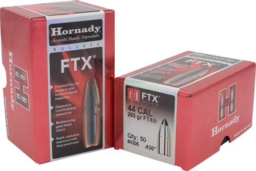Hornady 4305 FTX 44 Cal .430 265 gr Flex Tip eXpanding 50 Per Box/ 15 Case view 2