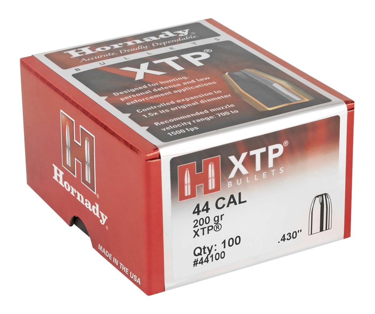 Hornady 44100 XTP 44 Cal .430 200 gr Hollow Point 100 Per Box/ 15 Case