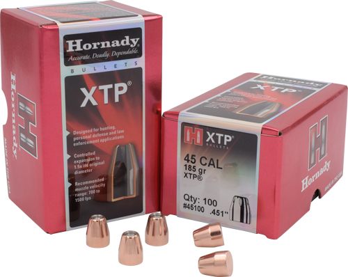 Hornady 45100 XTP 45 Cal .451 185 gr Hollow Point 100 Per Box/ 15 Case view 4