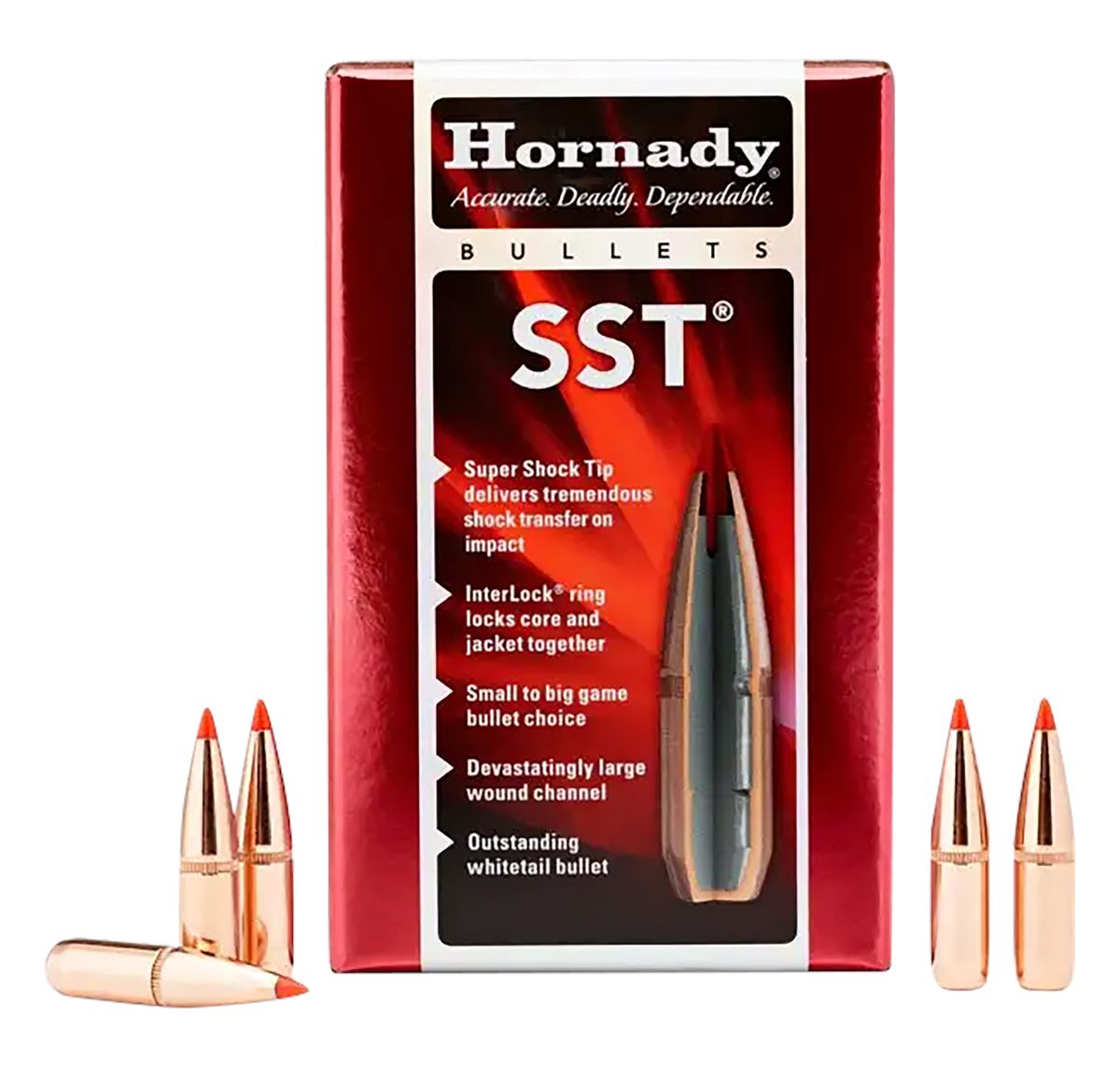 Hornady 24532 SST 6mm .243 95 gr Super Shock Tip 100 Per Box/ 25 Case