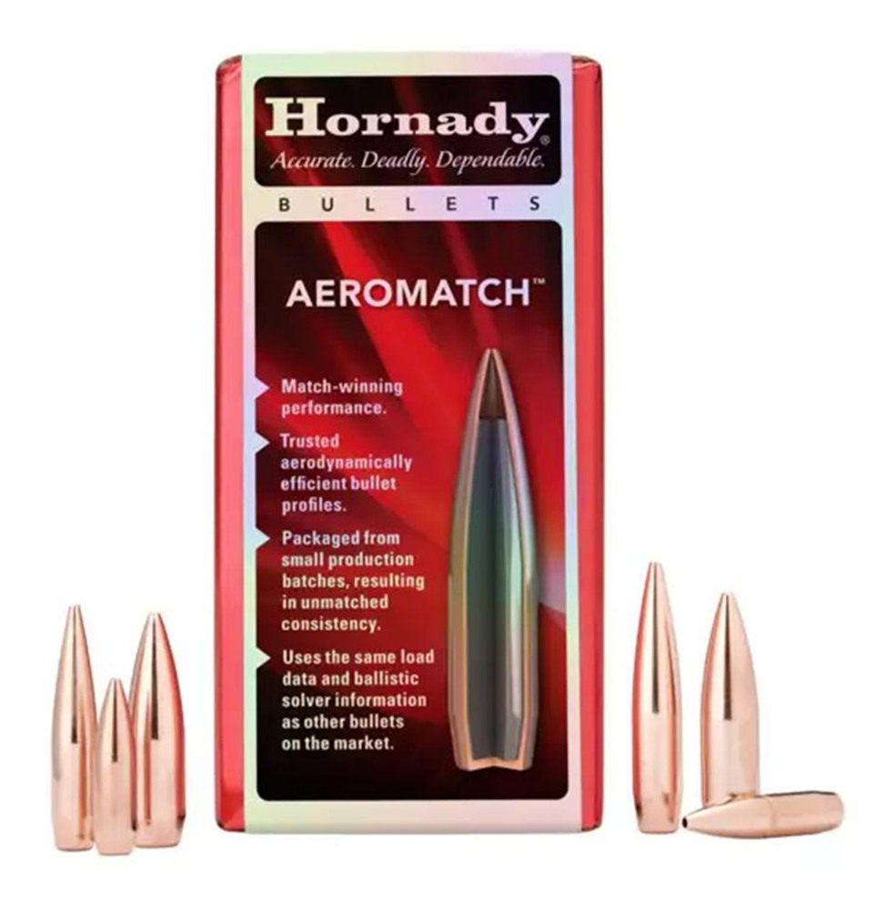 Hornady Aeromatch Rifle Bullets 6mm .243in 105 gr BT 100/rd view 2