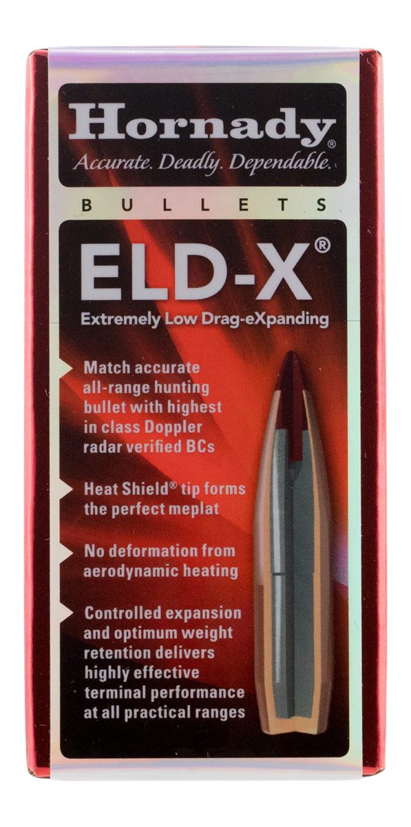 Hornady 25418 ELD-X 25 Cal .257 110 gr Extremely Low Drag eXpanding 100 Per