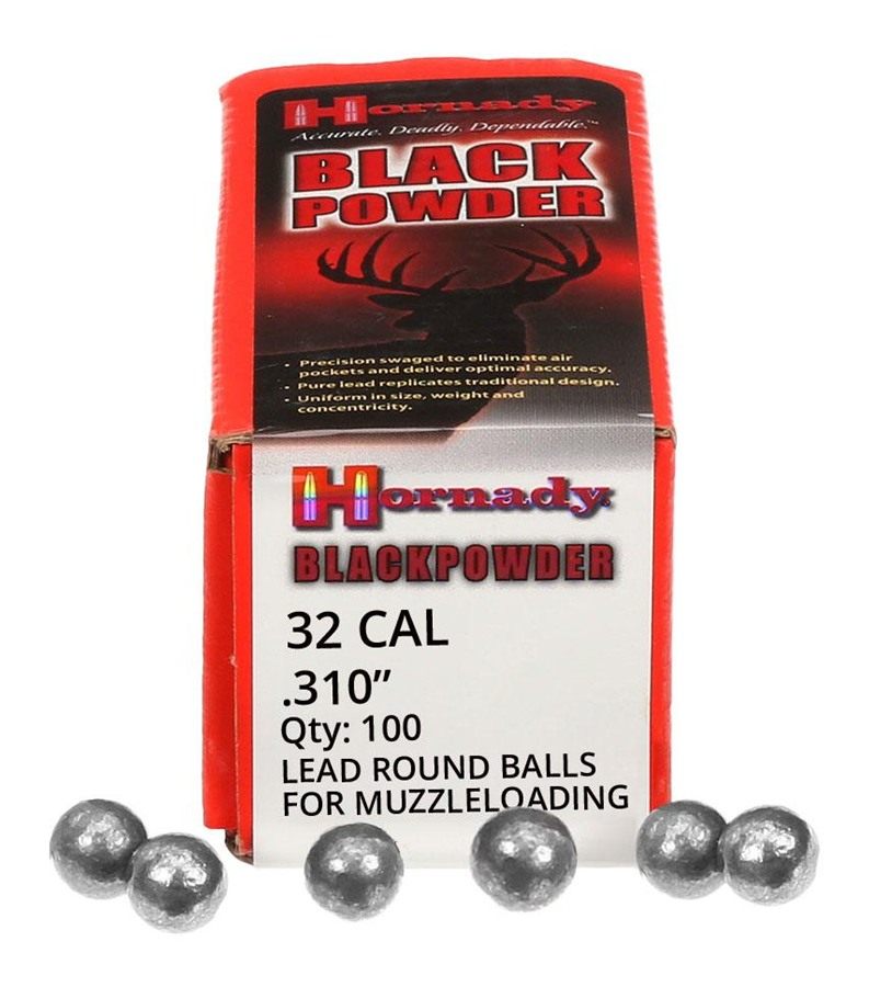 HORNADY .310 .32 CALIBER ROUND BALL 100CT 40BX/CS view 2