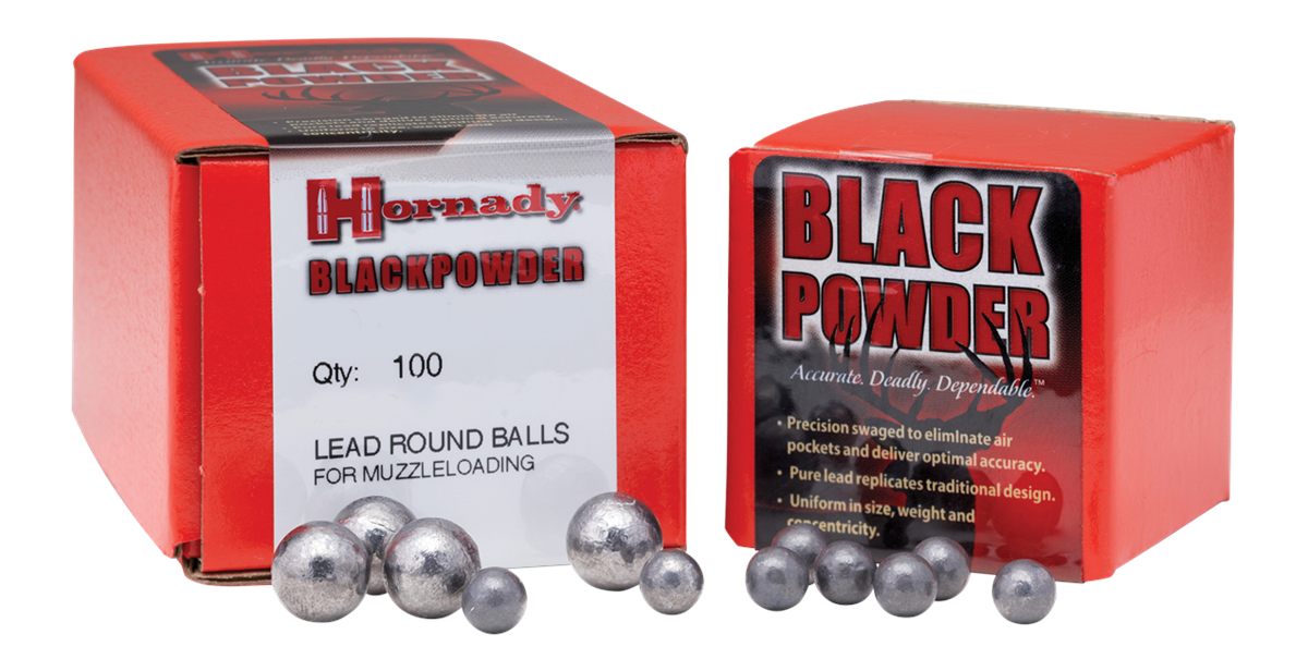 Hornady 6025 Black Powder Lead Balls 40 S W .395 100 Per Box/ 25 Case