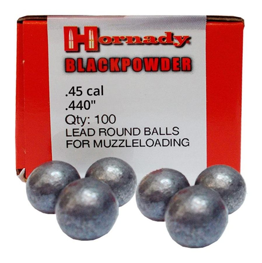 Hornady 6040 Black Powder Lead Balls 45 Cal .440 100 Per Box/ 25 Case view 2