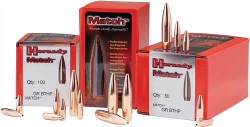 Hornady 26174 Match 6.5mm .264 123 gr Boat Tail Hollow Point 100 Per Box/ 2 view 2
