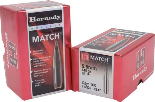 Hornady 26335 Match 6.5mm .264 140 gr Hollow Point Boat Tail 100 Per Box/ 1 view 2