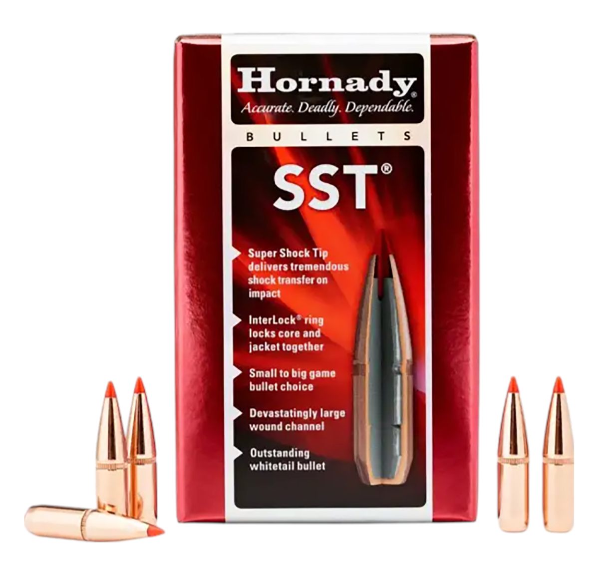 Hornady 28452 SST 7mm .284 162 gr Super Shock Tip 100 Per Box/ 15 Case