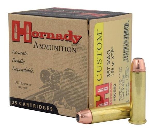 Hornady 90562 Custom 357 Mag 158gr XTP Hollow Point 25 Per Box/10 Case view 2