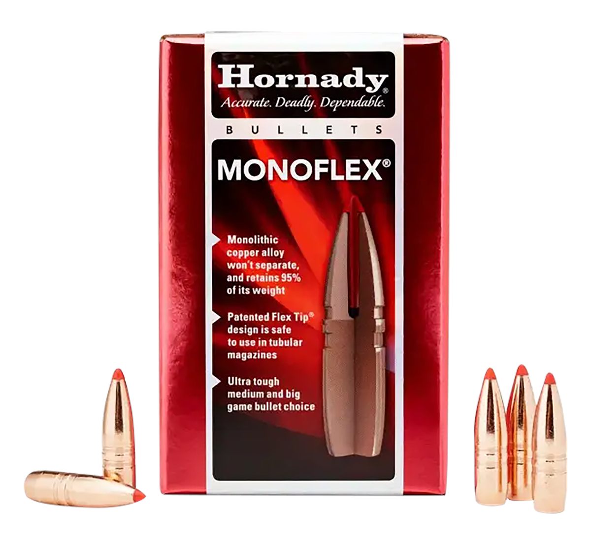 Hornady 30310 MonoFlex 30 Cal .308 140 gr 50 Per Box/ 25 Case