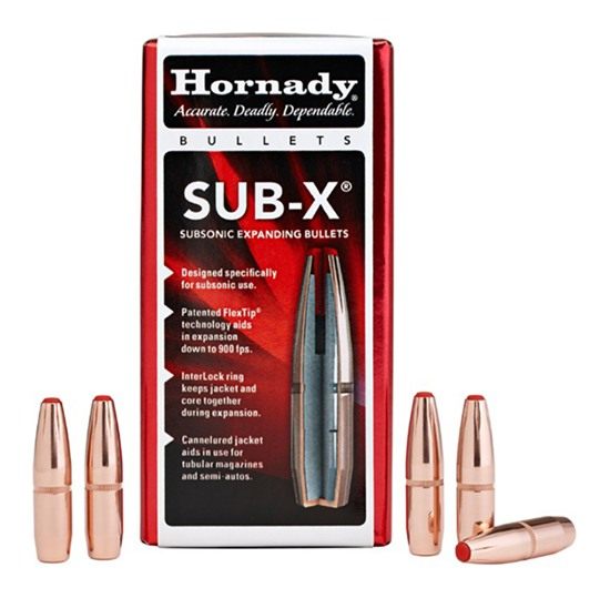 Hornady 30730 Sub-X 30 Cal .308 190 gr eXpanding 100 Per Box/ 15 Case view 2