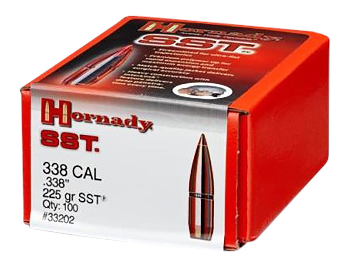 Hornady 33202 SST 338 Cal 225 gr Super Shock Tip 100 Per Box/ 15 Case