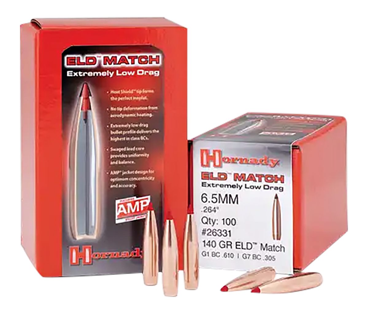 Hornady 33381 ELD Match 338 Cal 285 gr Extremely Low Drag 50 Per Box/ 15 Ca