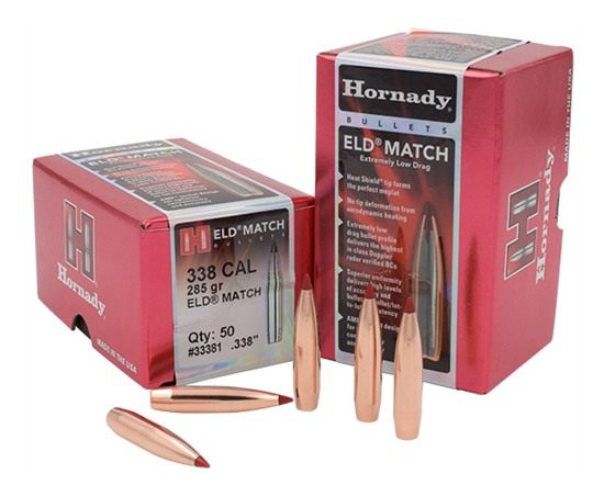Hornady 33381 ELD Match 338 Cal 285 gr Extremely Low Drag 50 Per Box/ 15 Ca view 2