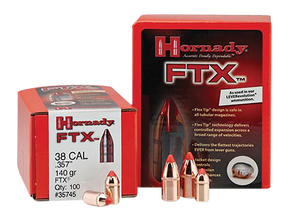 Hornady 35745 FTX 38 Cal .357 140 gr Flex Tip eXpanding 100 Per Box/ 15 Cas