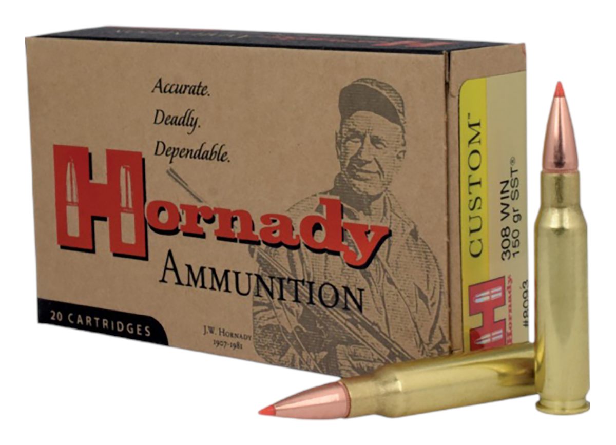 Hornady 8093 Custom 308 Win 150gr Super Shock Tip 20 Per Box/10 Case