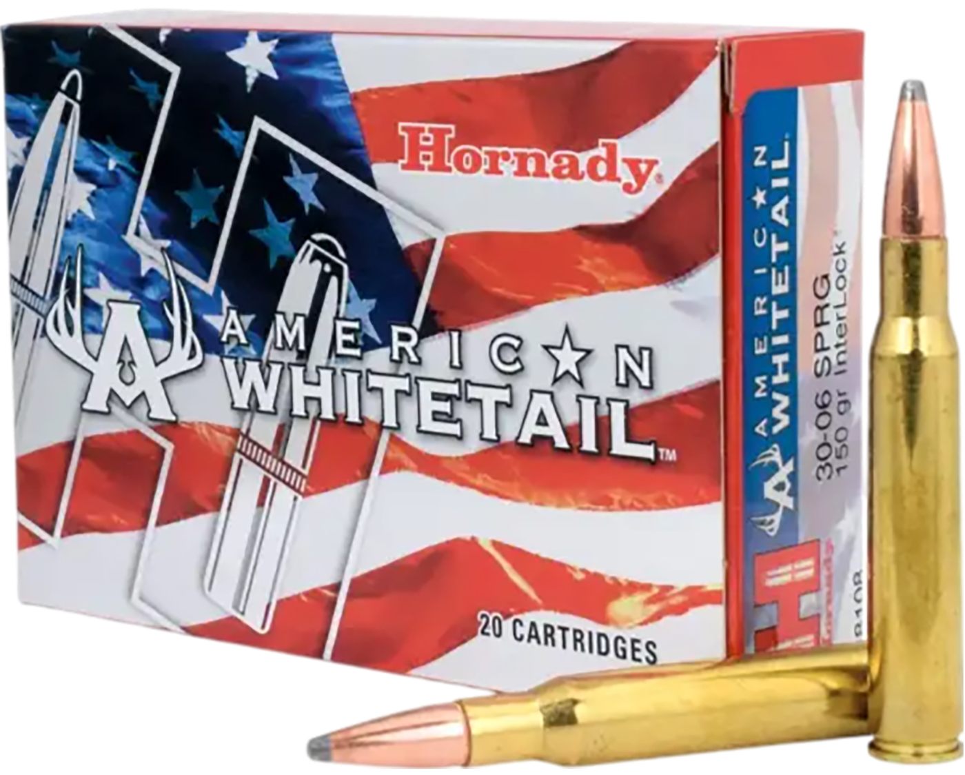Hornady 8108 American Whitetail 30-06 Springfield 150gr InterLock Spire Poi