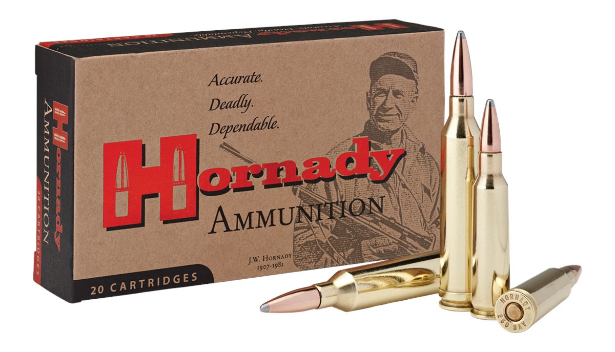 Hornady Custom Rifle Ammunition .250 Savage 100 gr Interlock SP 2800 fps 20