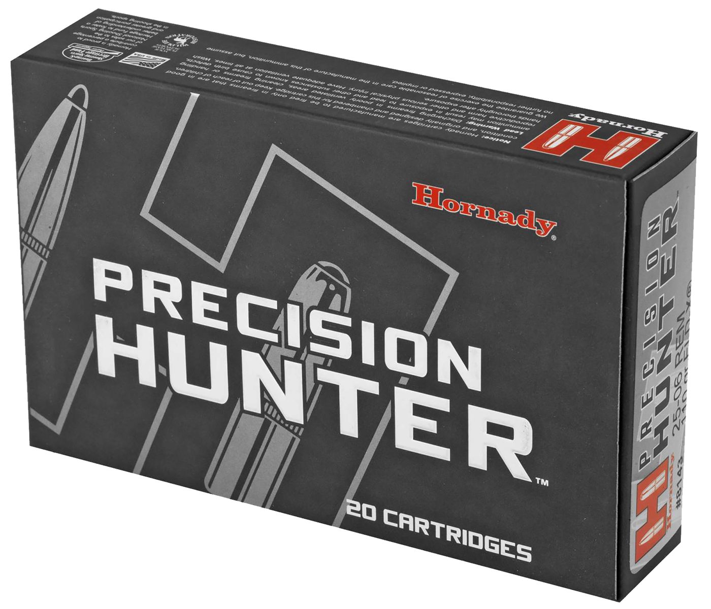 Hornady 8143 Precision Hunter 25-06 Rem 110gr Extremely Low Drag eXpanding