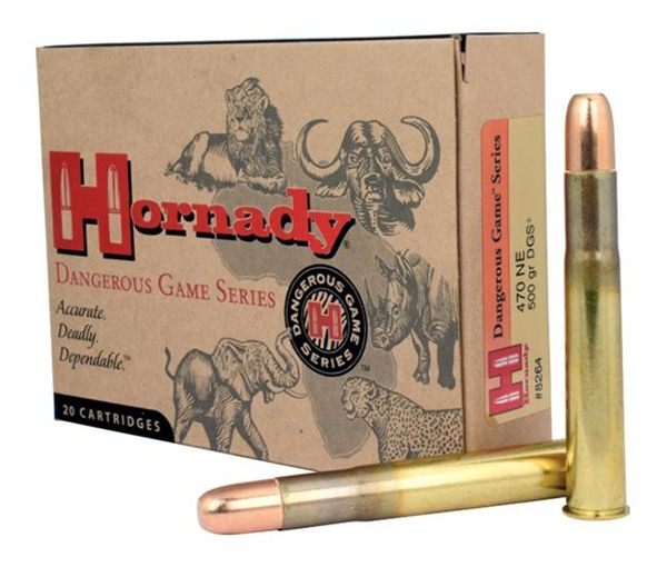Hornady 8264 Dangerous Game 470 NitroExpress 500gr Solid 20 Per Box/6 Case view 3