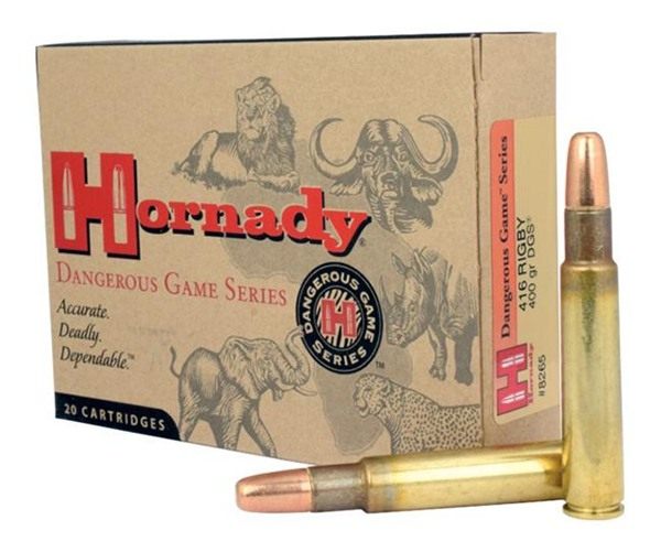 Hornady Dangerous Game Series Rifle Ammunition .416 Rigby 400 gr DGS 2415 f view 2