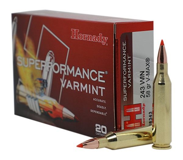 Hornady 8343 Superformance Varmint 243 Win 58gr V Max 20 Per Box/10 Case view 3