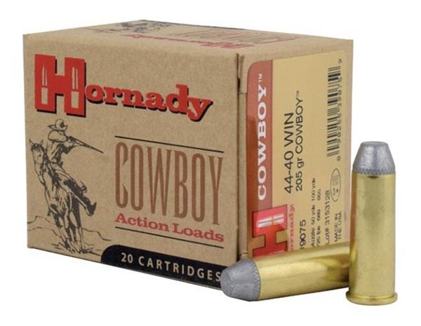 Hornady Cowboy Handgun Ammunition .44-40 Win 205 gr RNFP 725 fps 20/ct