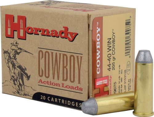 Hornady Cowboy Handgun Ammunition .44-40 Win 205 gr RNFP 725 fps 20/ct view 2