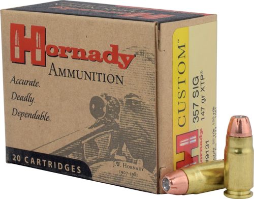 Hornady 9131 Custom 357 Sig 147gr XTP Hollow Point 20 Per Box/10 Case view 4