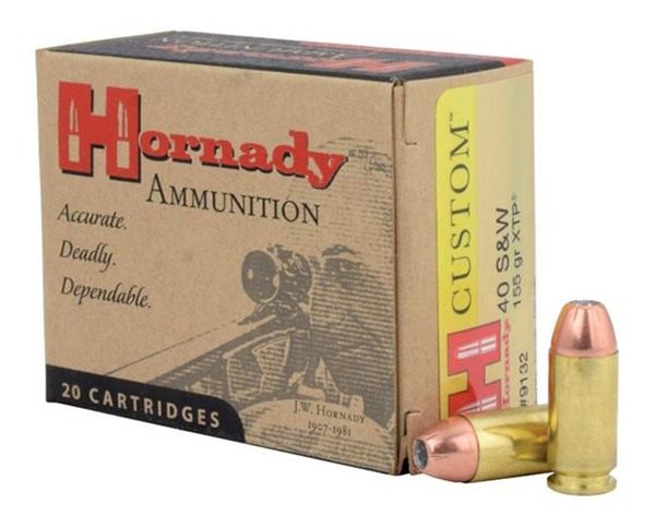 Hornady 9132 Custom 40S W 155gr XTP Hollow Point 20 Per Box/10 Case view 3