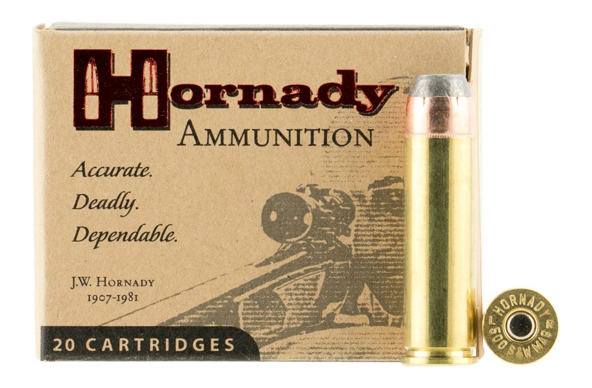 Hornady 9252 Custom 500S WMag 500gr XTP Flat Point 20 Per Box/10 Case