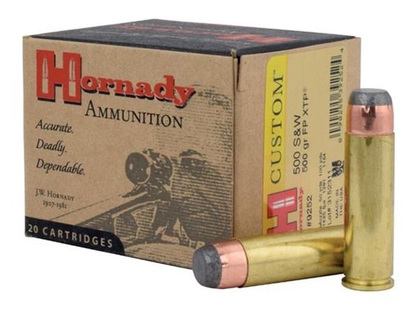 Hornady 9252 Custom 500S WMag 500gr XTP Flat Point 20 Per Box/10 Case view 3