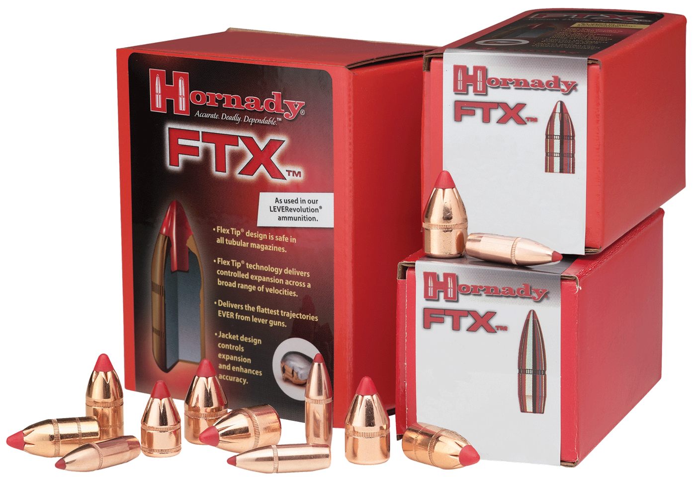 Hornady 45015 FTX 45 Cal .458 325 gr Flex Tip eXpanding 50 Per Box/ 15 Case