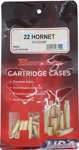 Hornady Unprimed brass rifle Cartridge Cases .22 Hornet 50/ct view 3